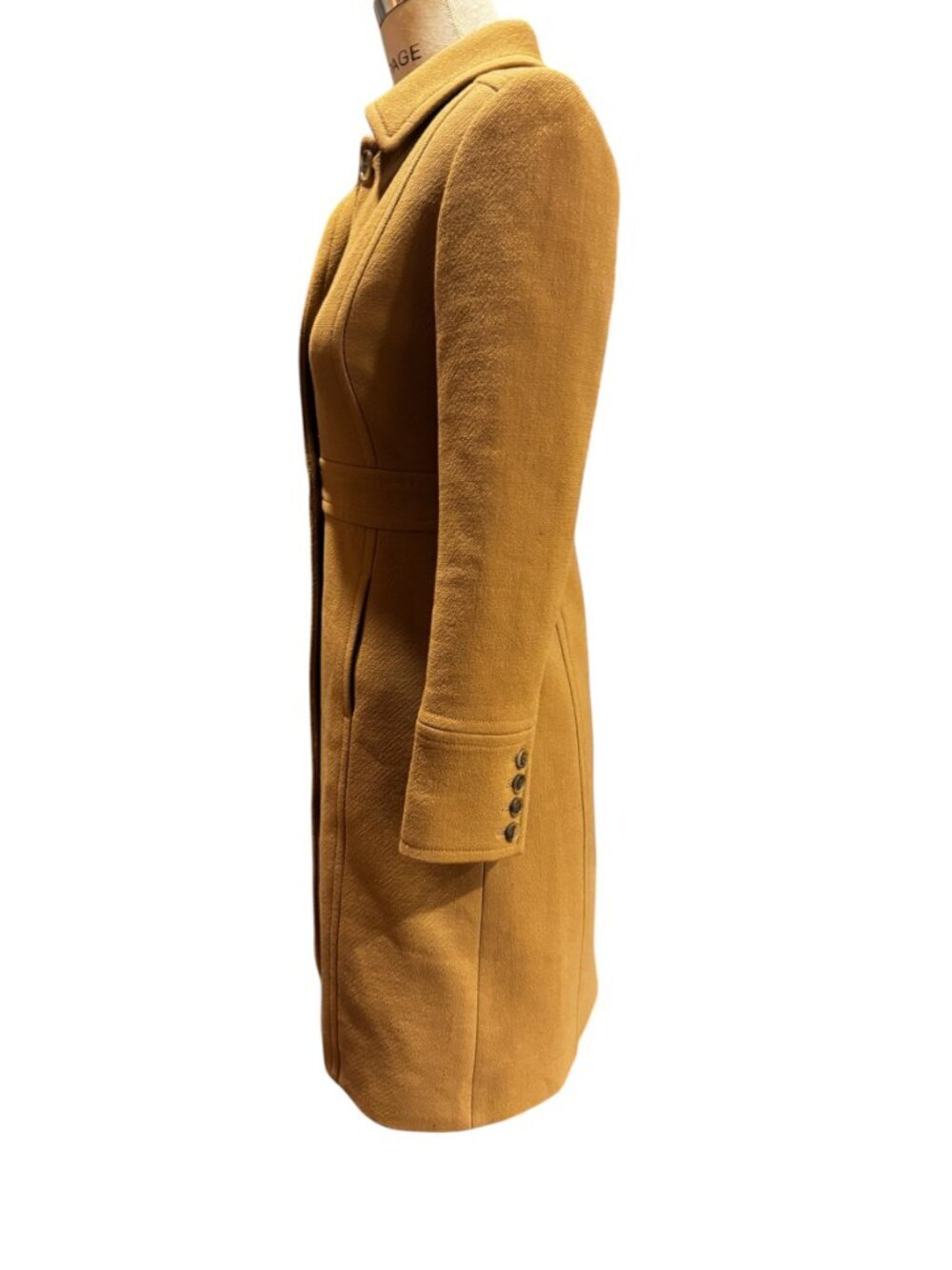 J.Crew Lady Day Coat Womens 0P Camel Beige Italian Double Cloth Wool Thinsulate - Picture 9 of 11